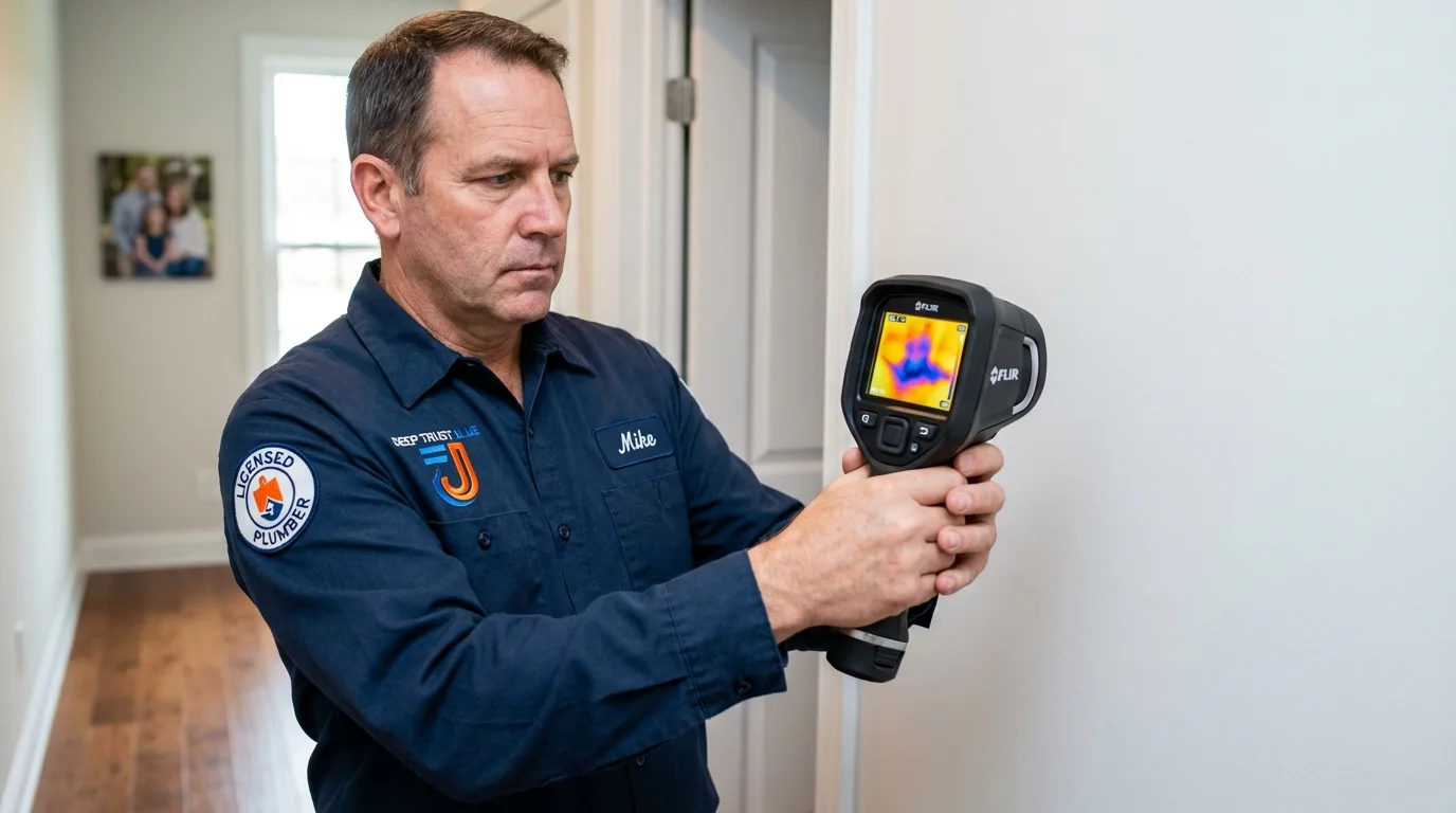Thermal imaging leak detection by Johns Plumbing LLC in Waialua